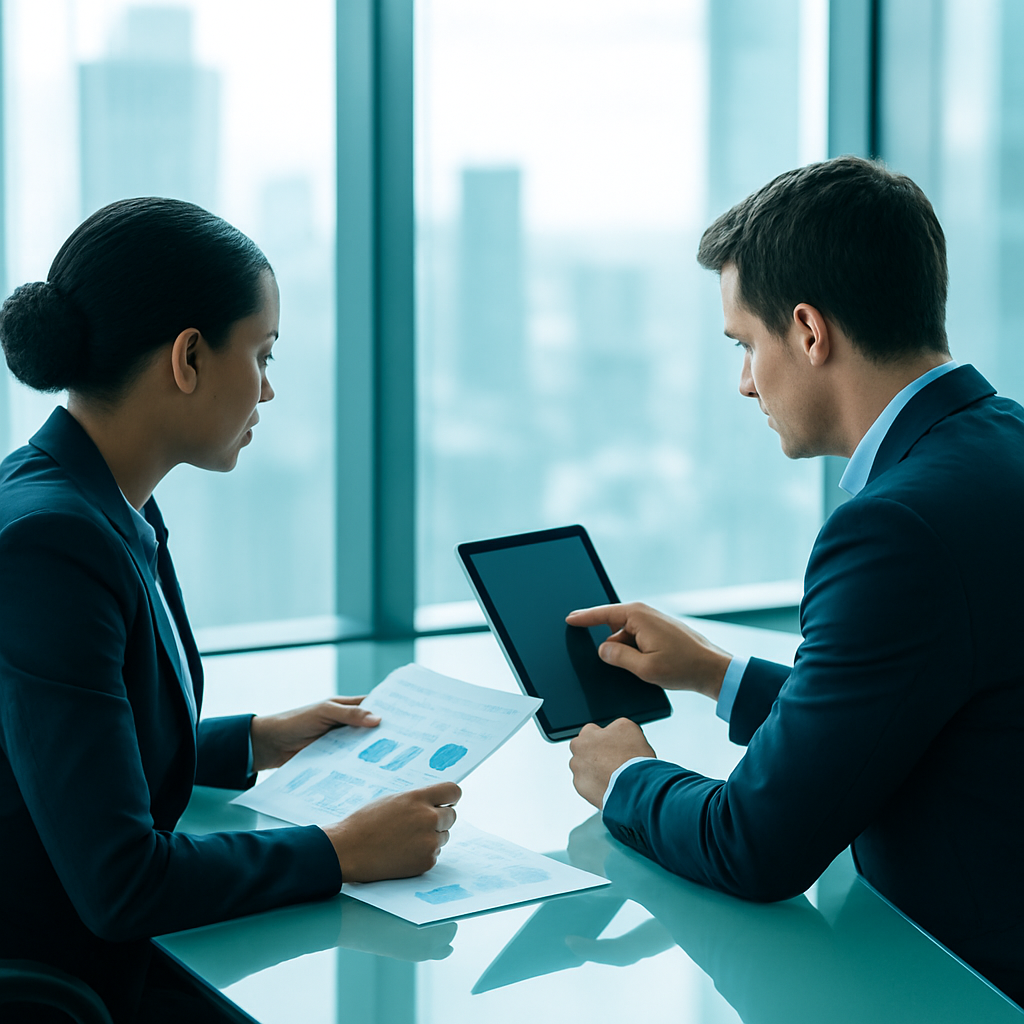 Advisor strategico in una riunione aziendale del settore dentale